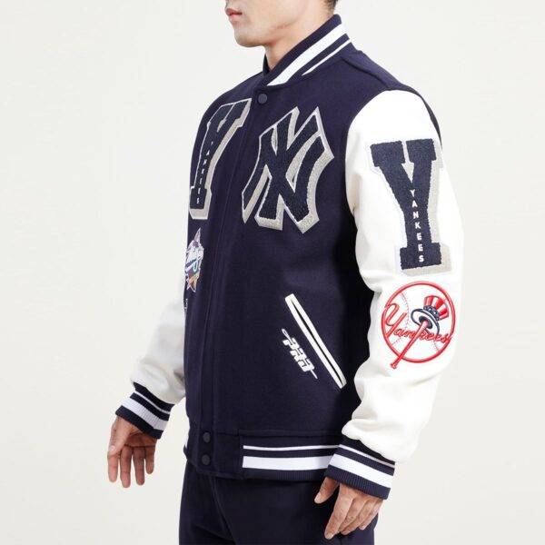 NEW YORK YANKEES CLASSIC WOOL VARSITY JACKET - Image 2